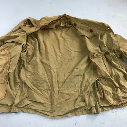 WW2 M41 Army Field Jacket Military 1940s WWII M-1941 Civilian? Unlined Rips