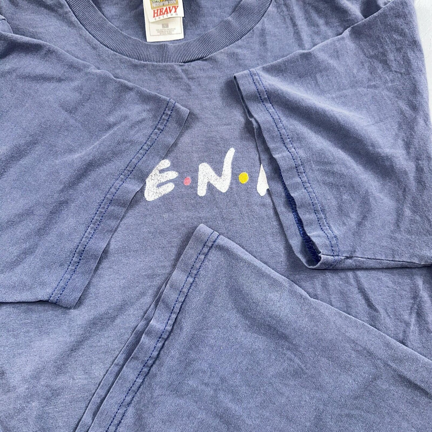 Friends 90s Promo VTG T Shirt TV Show Y2K FOTL Simple Title Screen Logo Sitcom