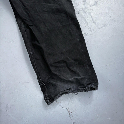 Carhartt VTG Double Knee Carpenter Pants USA B01 BLK Black Act 42x31