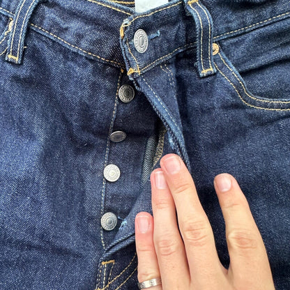 Levis 501 Vintage Y2K Straight Leg XX 2000s Jeans 34x32 Dark Wash Act 33x31
