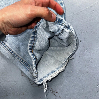 Levis 570 Jeans Mens 40x32 Blue Baggy Wide Loose Denim Pants Tapered 39x30