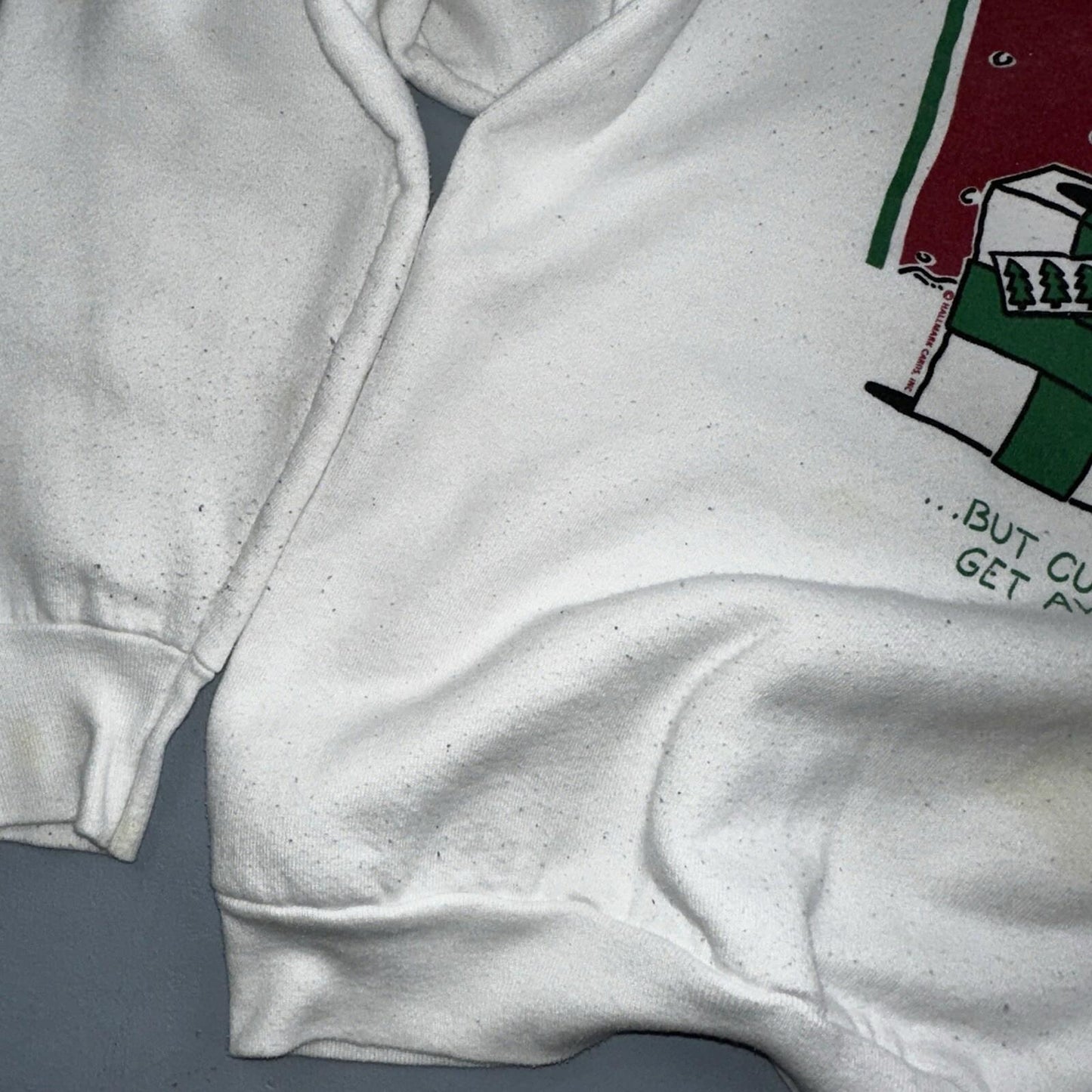 Vintage Hallmark Cards Horton Naughty Christmas Sweater Sz XL Sweatshirt Funny