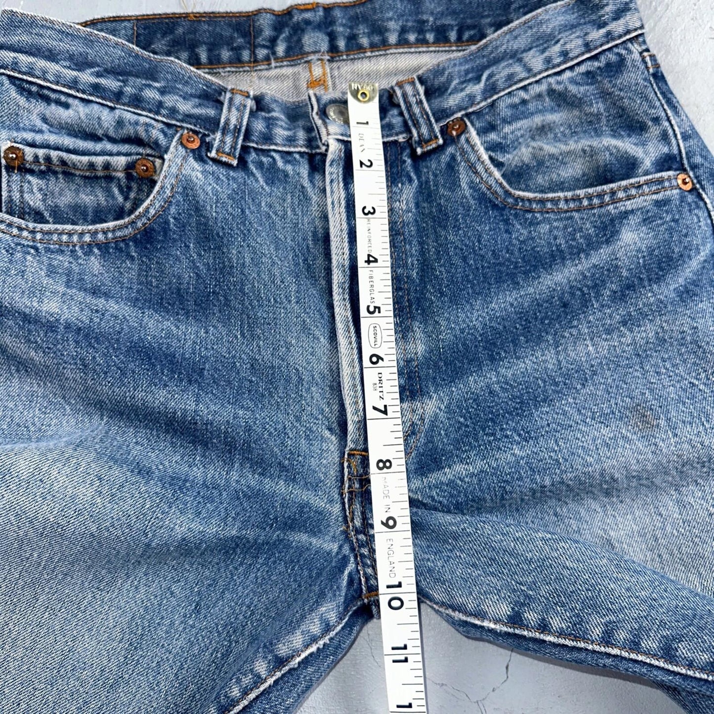 Levis 501 Vintage 80s USA XX Straight Leg Jeans Blue Med Wash 30x36 Act 27x31
