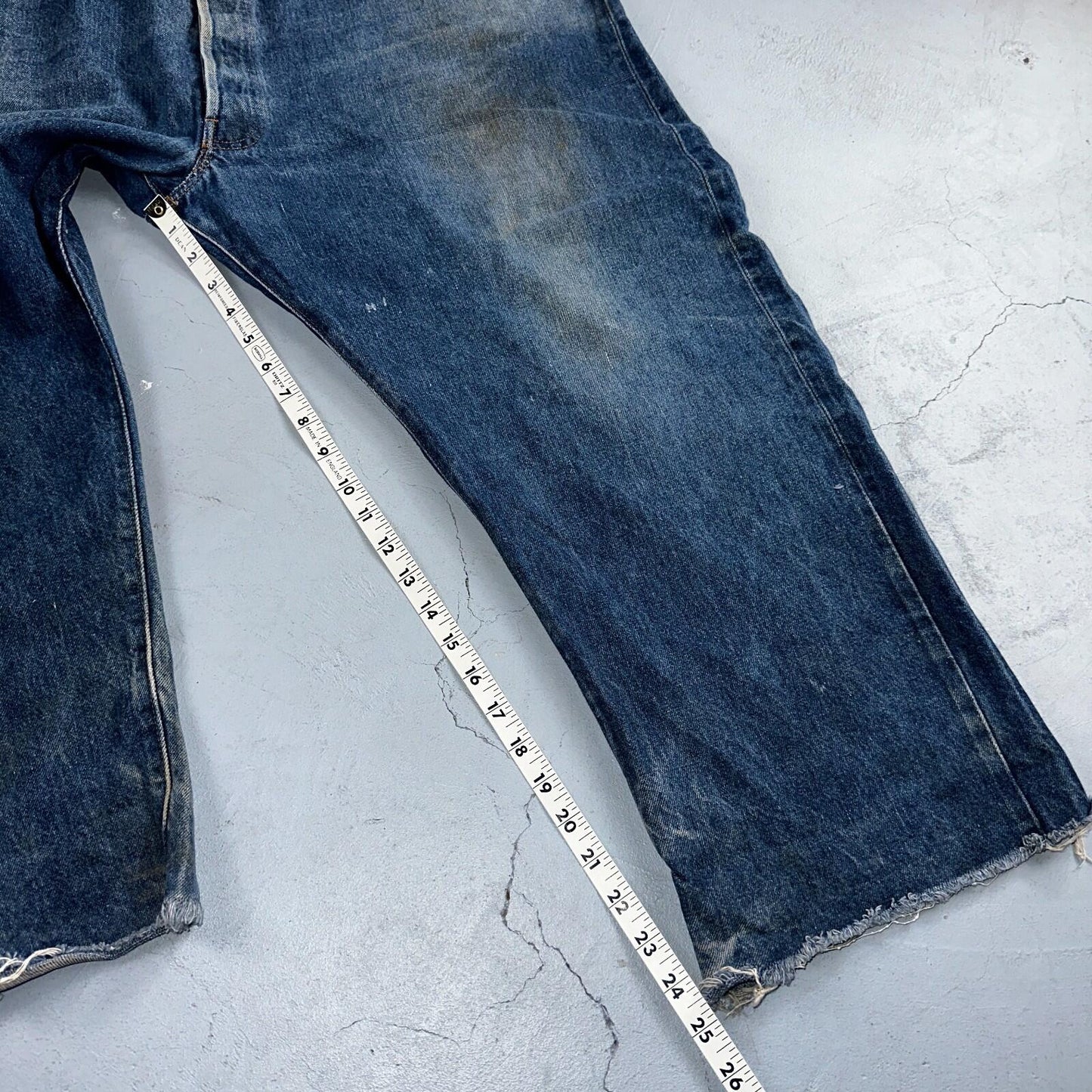 Levis 501 Vintage 80s Redline Selvedge USA XX Jeans Med Wash 48x30 Act 44x25