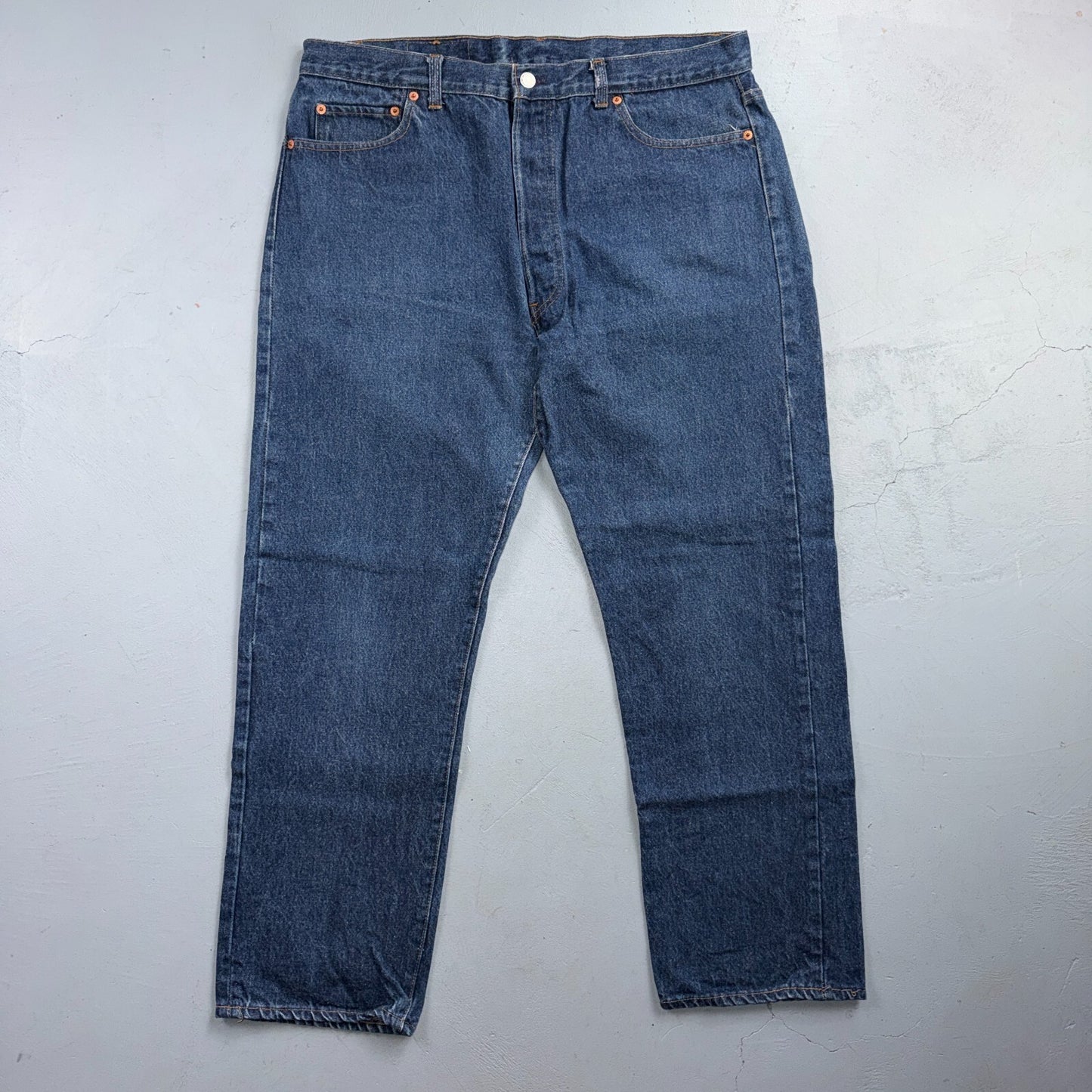 Levis 501 Vintage 80s USA XX Straight Leg Jeans Blue Dark Wash 40x31 Act 37x28