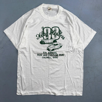 Caldwell Idaho Cars 1988 VTG T Shirt 80s Single Stitch Rap Promo Racing XL Art