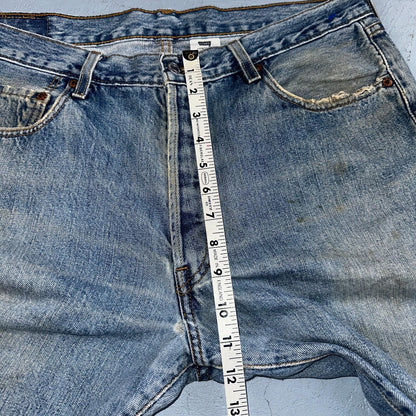 Levis 501 Vintage Y2K 90s XX Straight Leg Jeans Blue Light Wash 36x32 Act 33x30