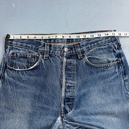 Levis 501 Vintage 80s USA XX Straight Leg Jeans Blue Light Wash Act 31x32