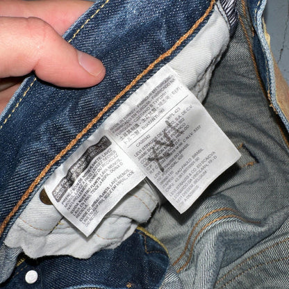 Levis 501 Y2K XX Straight Leg Jeans Blue VTG Med Wash 36x32 Act 35x30