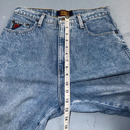 Vintage Y2K Faded Glory Jeans Womens 12 Light Blue Classic Fit USA 29x29 Skinny