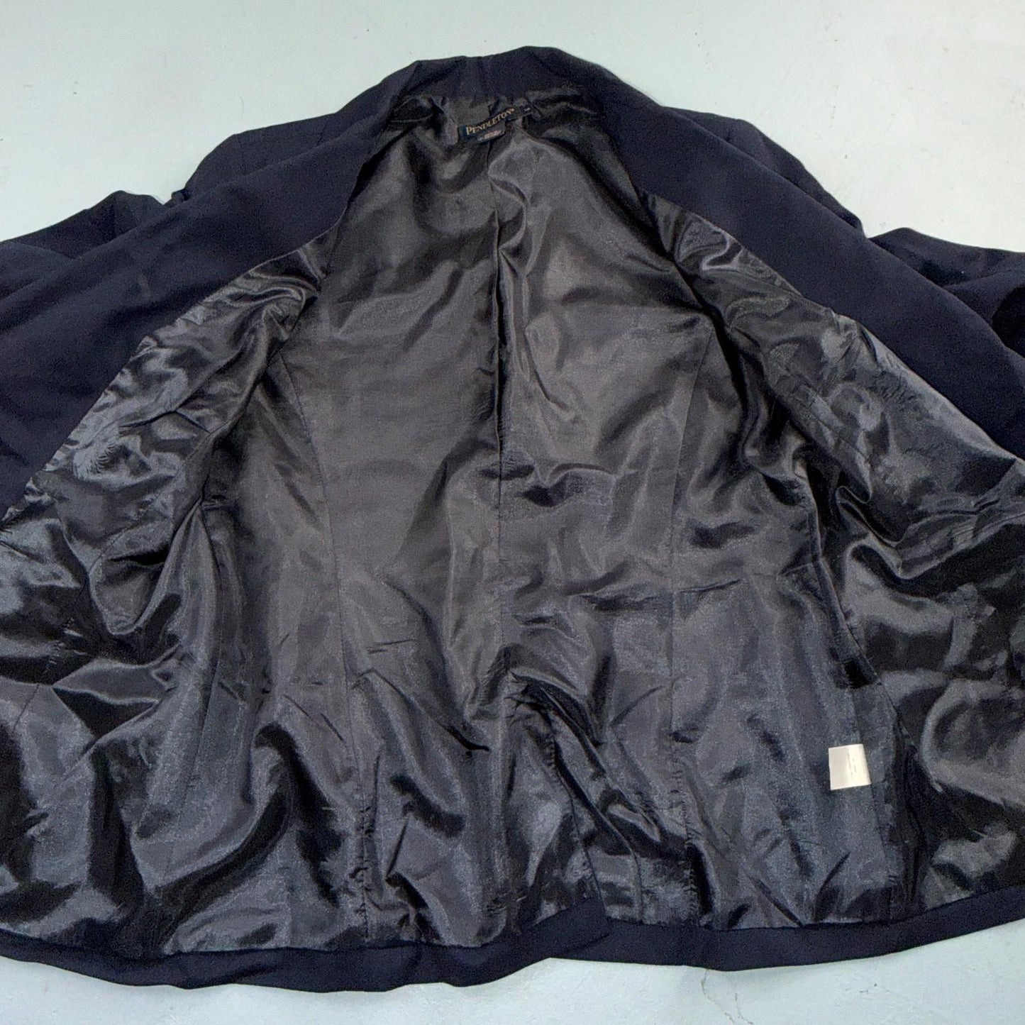 Pendleton Wool Blazer Jacket Navy Blue 14 Double Breasted Vtg Womens