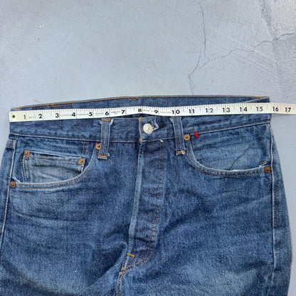 Levis 501 Vintage 80s Redline Selvedge USA XX Jeans Dark Wash 33x31 Act 31x27