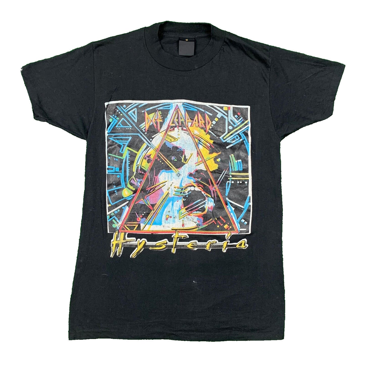 Def Leppard Hysteria Vintage T Shirt Tour 1987 1988 Sold Out Rock Band Music Rap