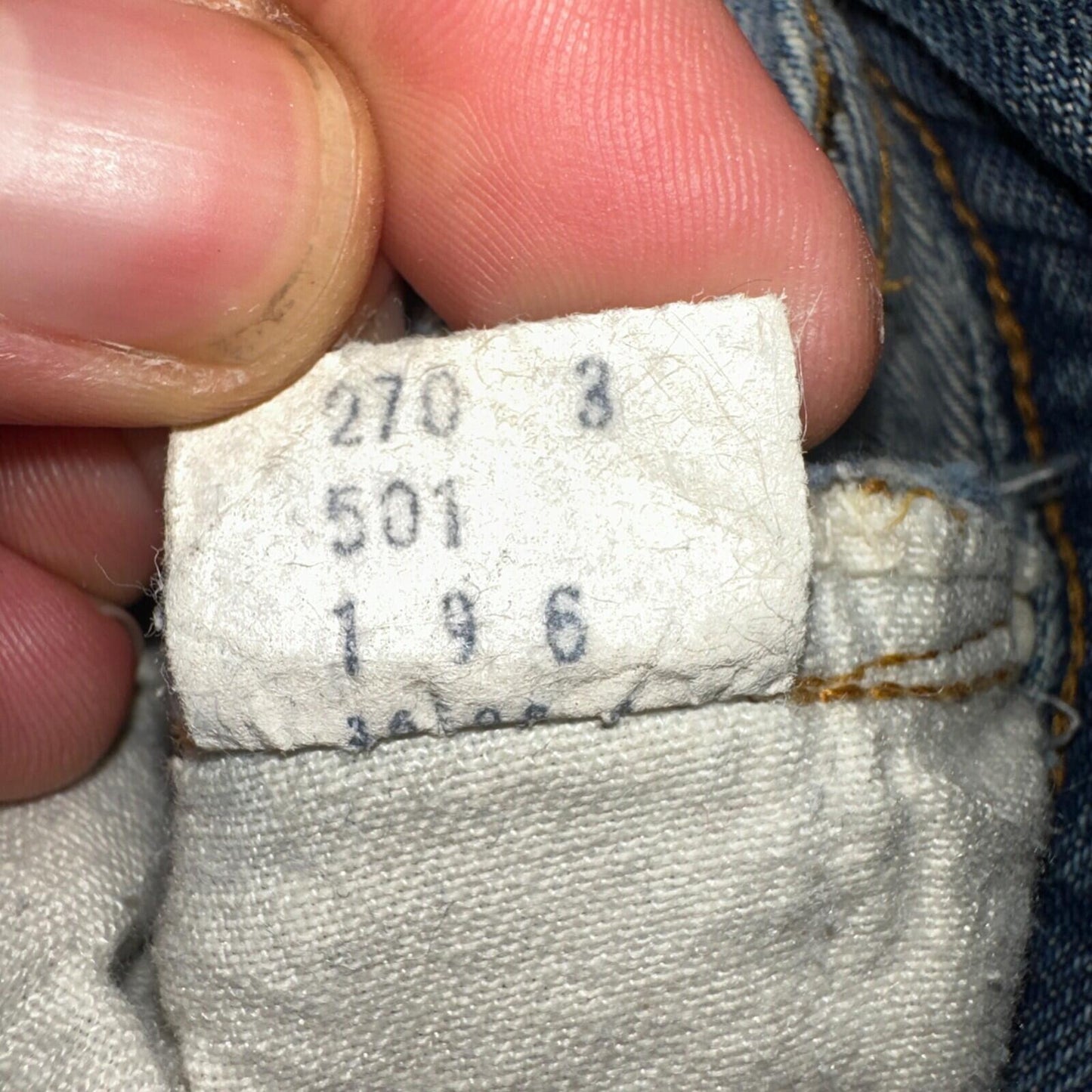 Levis 501 Vintage 80s Redline Selvedge USA XX Jeans Light Wash 30x36 Act 27x31