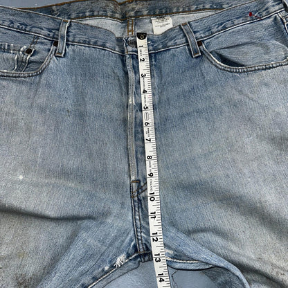 Levis 501 Vintage Y2K XX Straight Leg Jeans 90s Blue Light Wash 40x30 Act 40x29