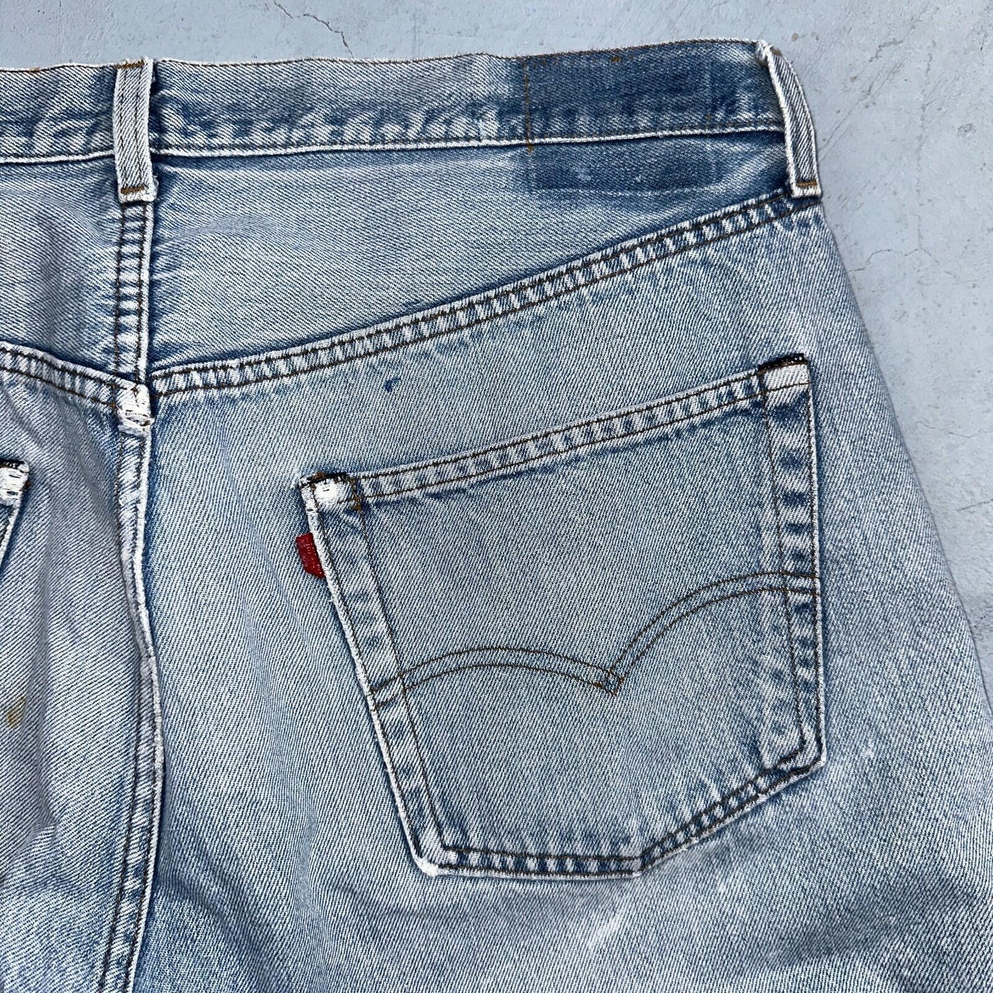 Levis 501 Vintage 80s Redline Selvedge USA XX Jeans Light Wash 40x33 Act 38x30