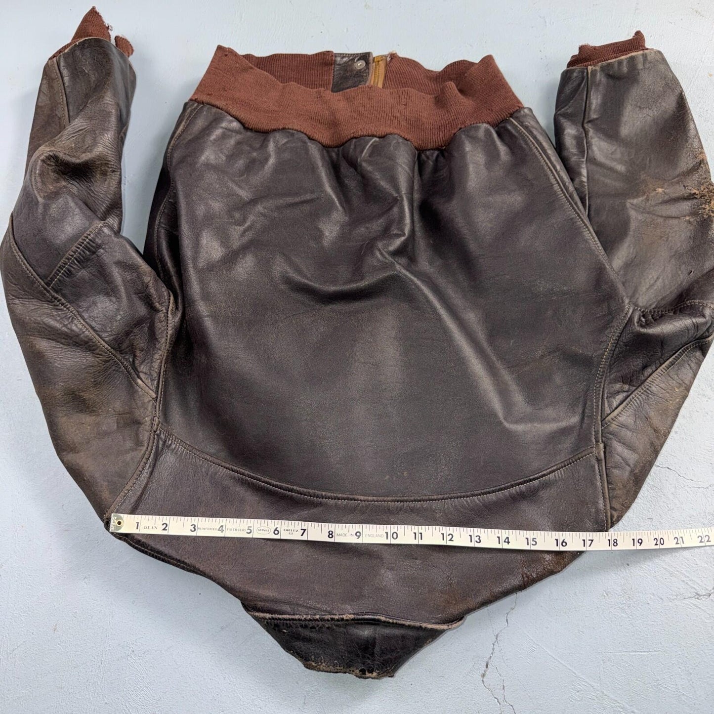 VTG 50s Sierra Sportswear Horsehide Leather Jacket Distressed Buco A2 Bomber