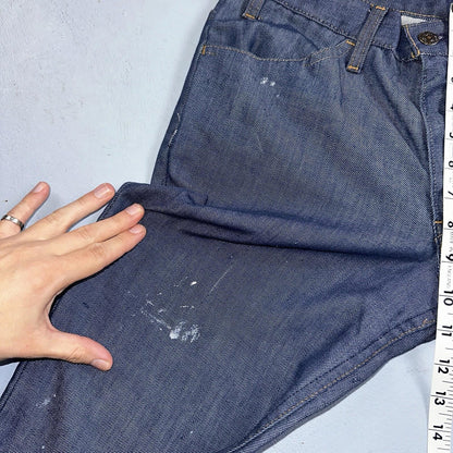 Levis 684 Orange Tab VTG Big Bell Dark Wash Bell Bottom Flare Jeans Sz 29x32