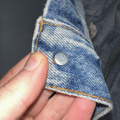Levis VTG Denim Size 42 Type 3 III Trucker Jean Jacket Med Blue Wash 1980s 80s