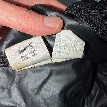 Vintage Nike Duffle Gym Bag Black Red Check Swoosh White Tag Basketball Large