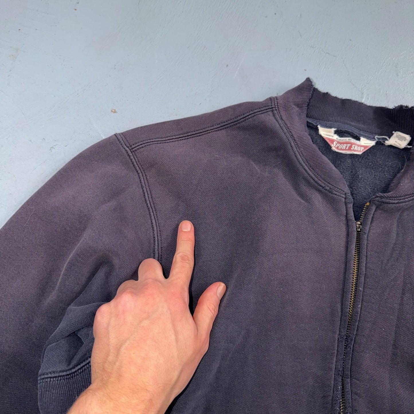 Eddie Bauer Sport Shop Full Zip Track Coach Jacket Thrashed Japan Large