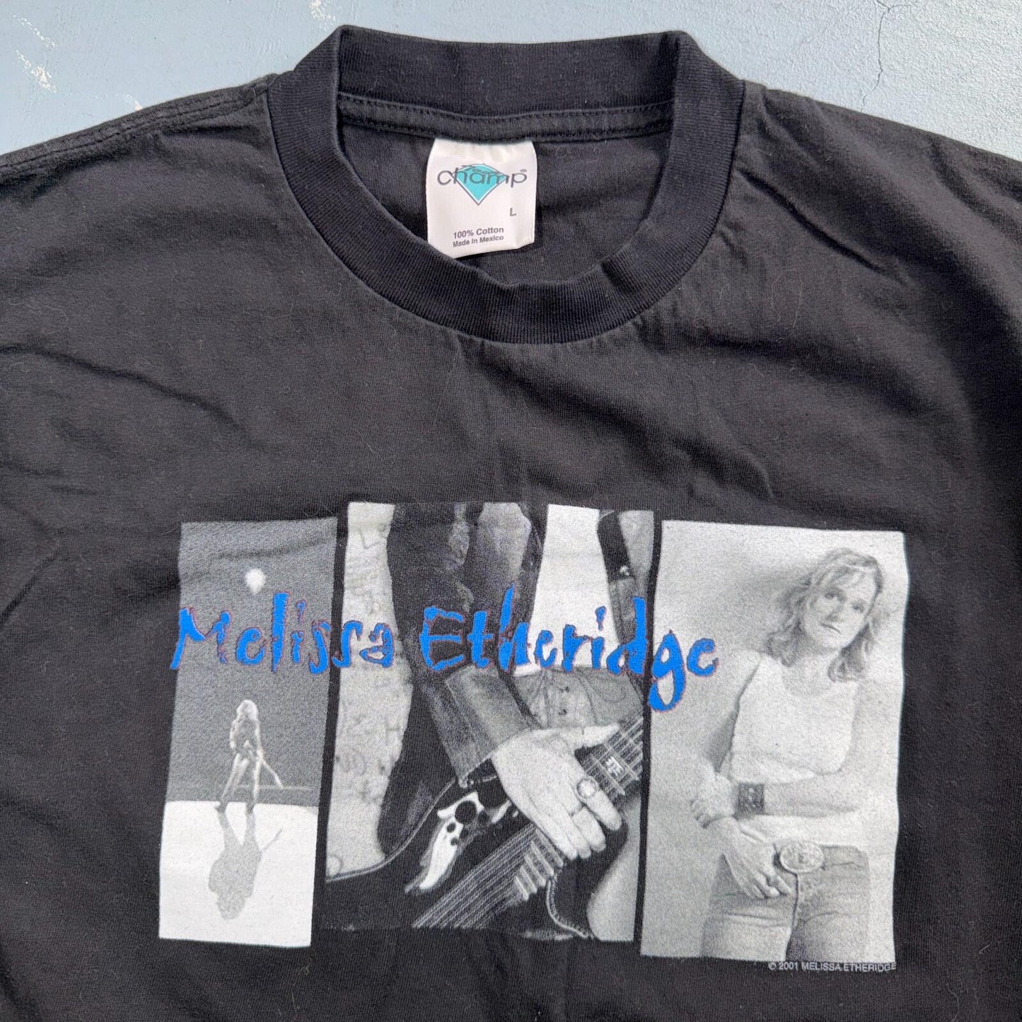Vintage 2001 Melissa Etheridge Tour Shirt Size L Live And Alone Cygnus Band Tee