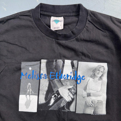 Vintage 2001 Melissa Etheridge Tour Shirt Size L Live And Alone Cygnus Band Tee