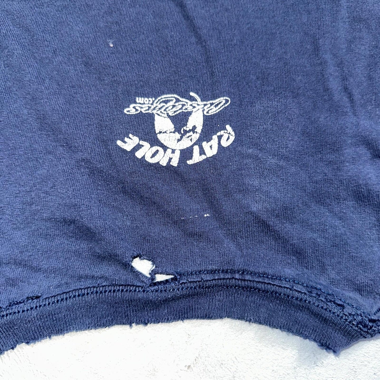 Rat Hole Auto Body Traditional Paint VTG T Shirt Thrashed Distressed Cars Promo