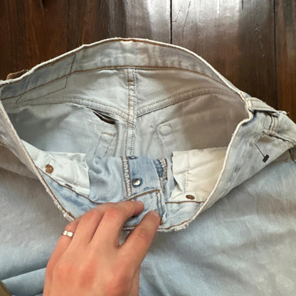 VTG Y2K Levis 501 Button Fly 31x32 Tag Jeans Light Wash 90s Blue XX Act 29x29