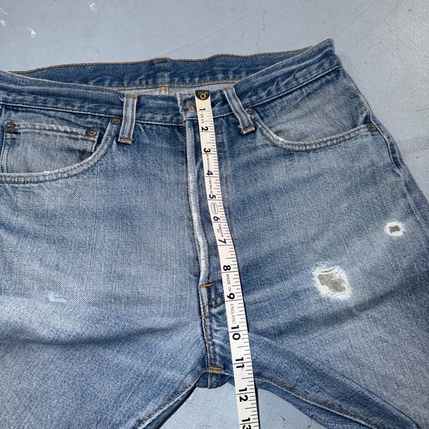 Levis 501 Vintage 80s Redline Selvedge USA XX Jeans Light Wash 33x34 Act 30x30