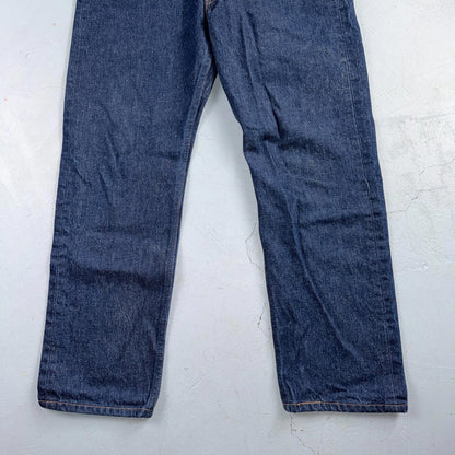 Levis 501 Vintage Y2K 90s XX Straight Leg Jeans Blue Dark Wash 33x30 Act 32x27