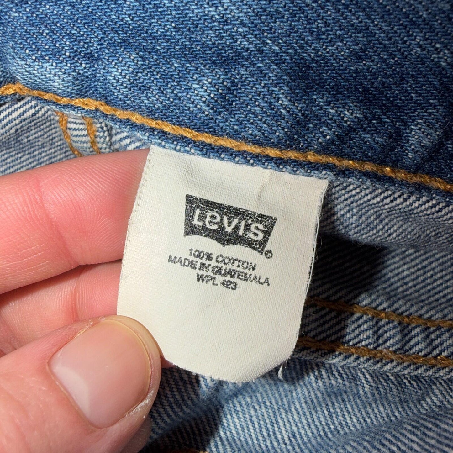 Levis 501 Vintage Y2K XX 90s Straight Leg Jeans Blue Light Wash 34x32 Act 32x29