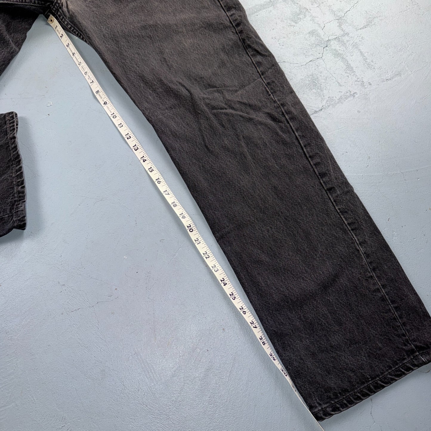 Levis 501 Vintage 90s USA XX Straight Leg Jeans Black Light Wash 40x34 Act 37x33