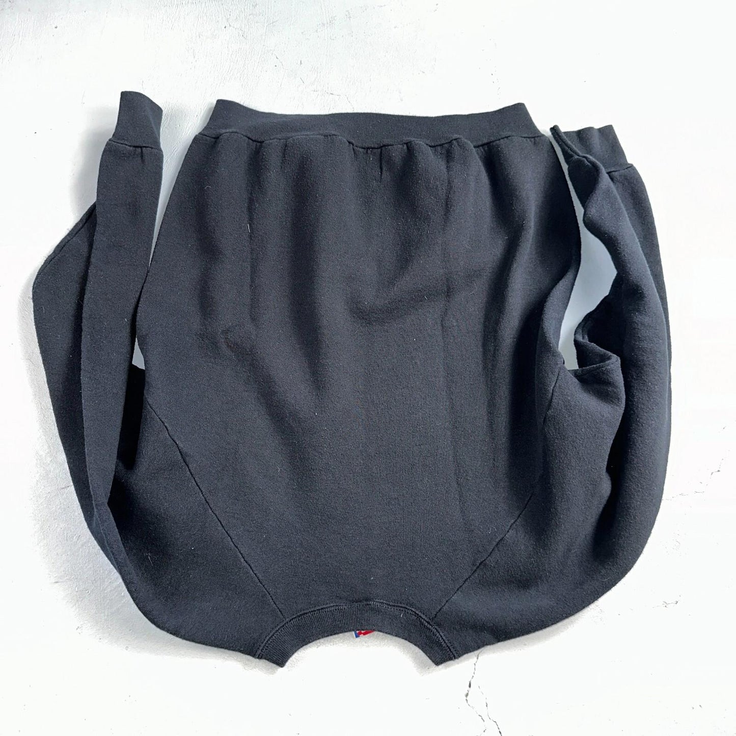 FOTL Black Japanese Letters VTG Crew Neck Sweatshirt Black 90s Asian Embroidery