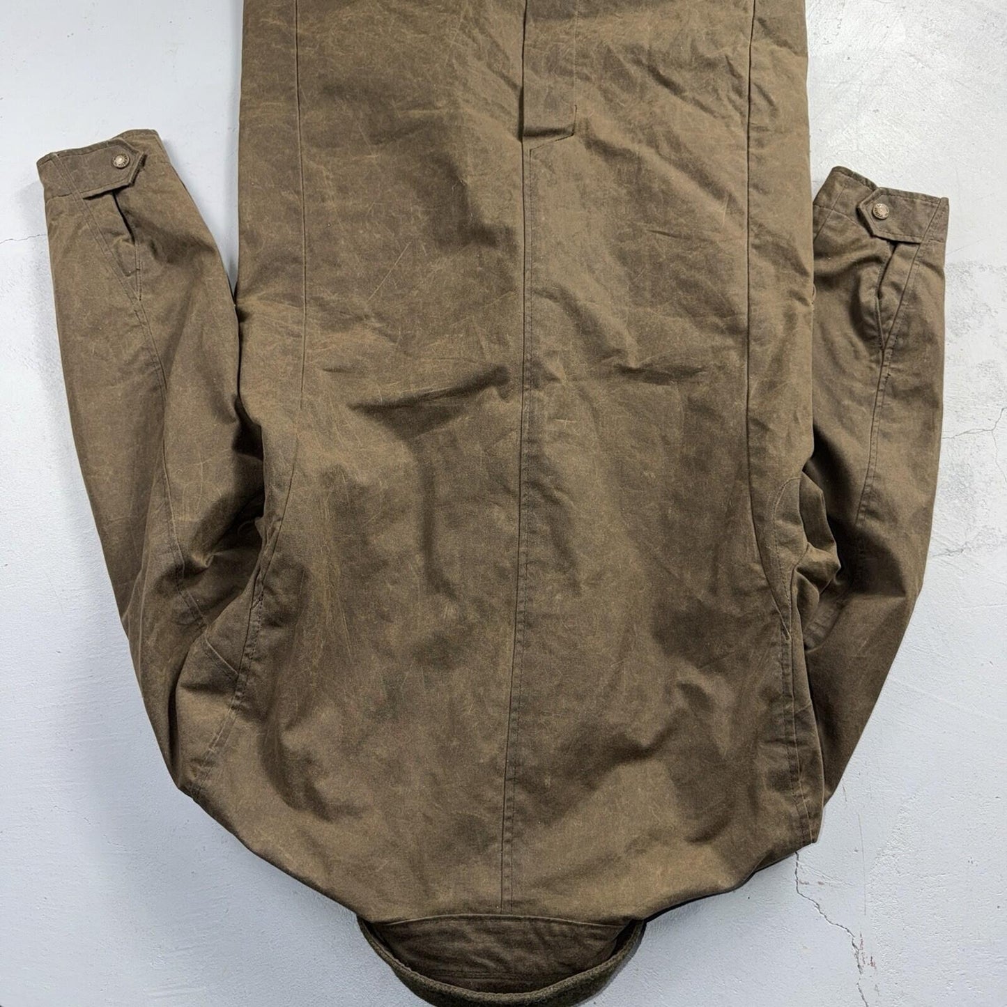 Filson Waxed Trench Coat Size XS Olive Oil Cloth Jacket Rare Mint Condition