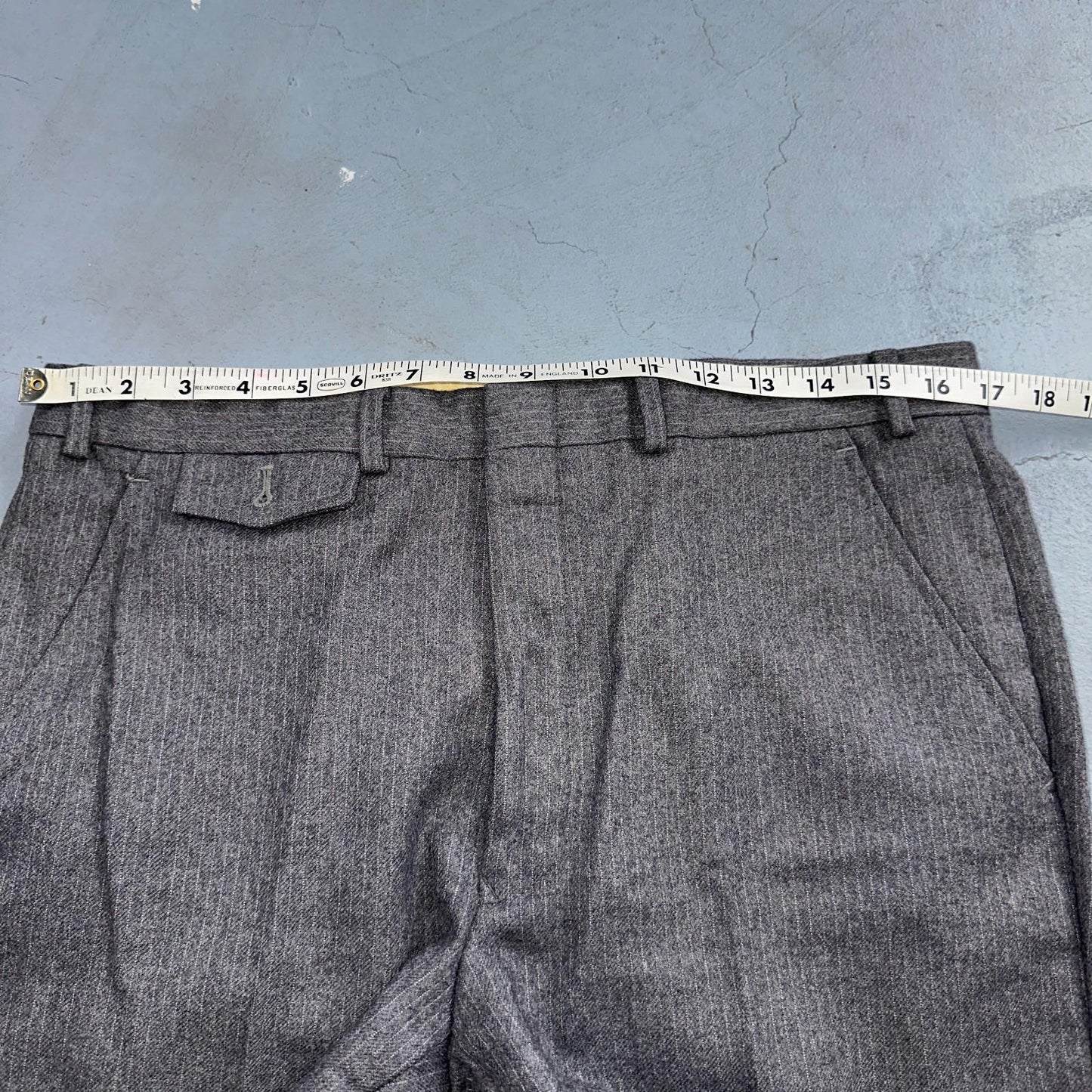 VTG Mens 2 PC Suit 41 Jacket Coat Pants Gray Rockabilly 80s Egon Von Furstenberg