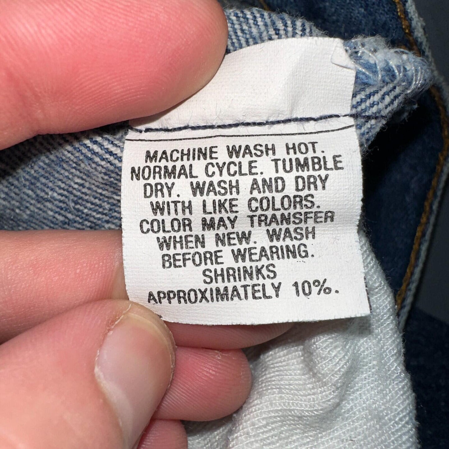 Levis 501 Vintage 80s USA XX Straight Leg Jeans Blue Med Wash 33x32 Act 30x27