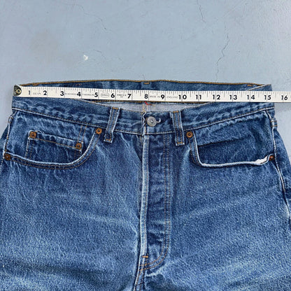 Levis 501 Vintage 80s USA XX Straight Leg Jeans Blue Med Wash 33x32 Act 30x27