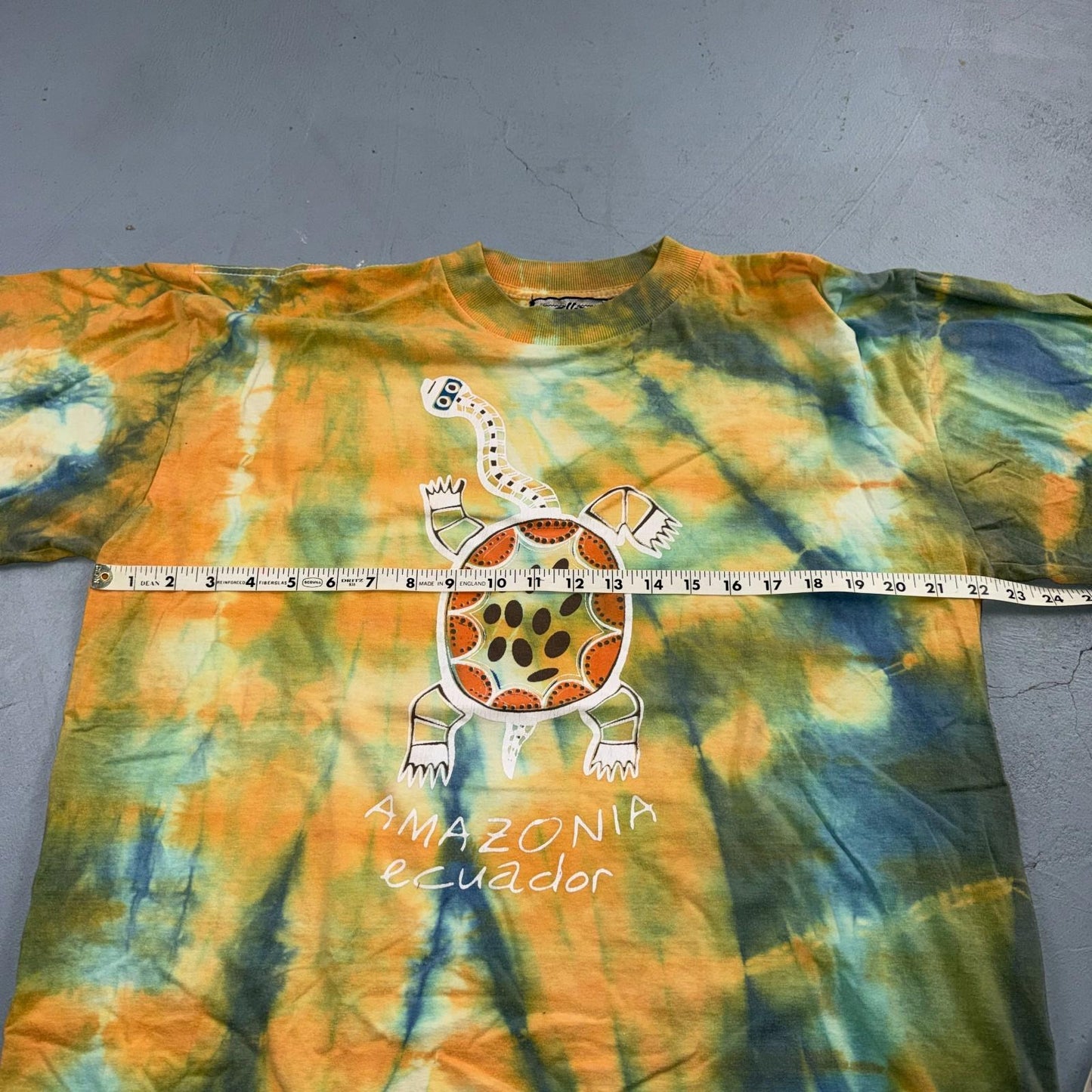 Ecuador Chain Stitch VTG T Shirt Travel Mexico Traditional Novelty Tie Dye Lot 3