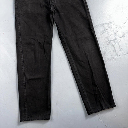 Levis 505 Vintage 90s USA Red Tab Jeans 36x30 Black Wash 1992 501 Act 36x29