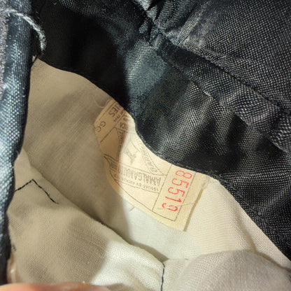 VTG 1950s 1960s Coat Trench Mens Black Wool Cashmere Rockabilly Overcoat