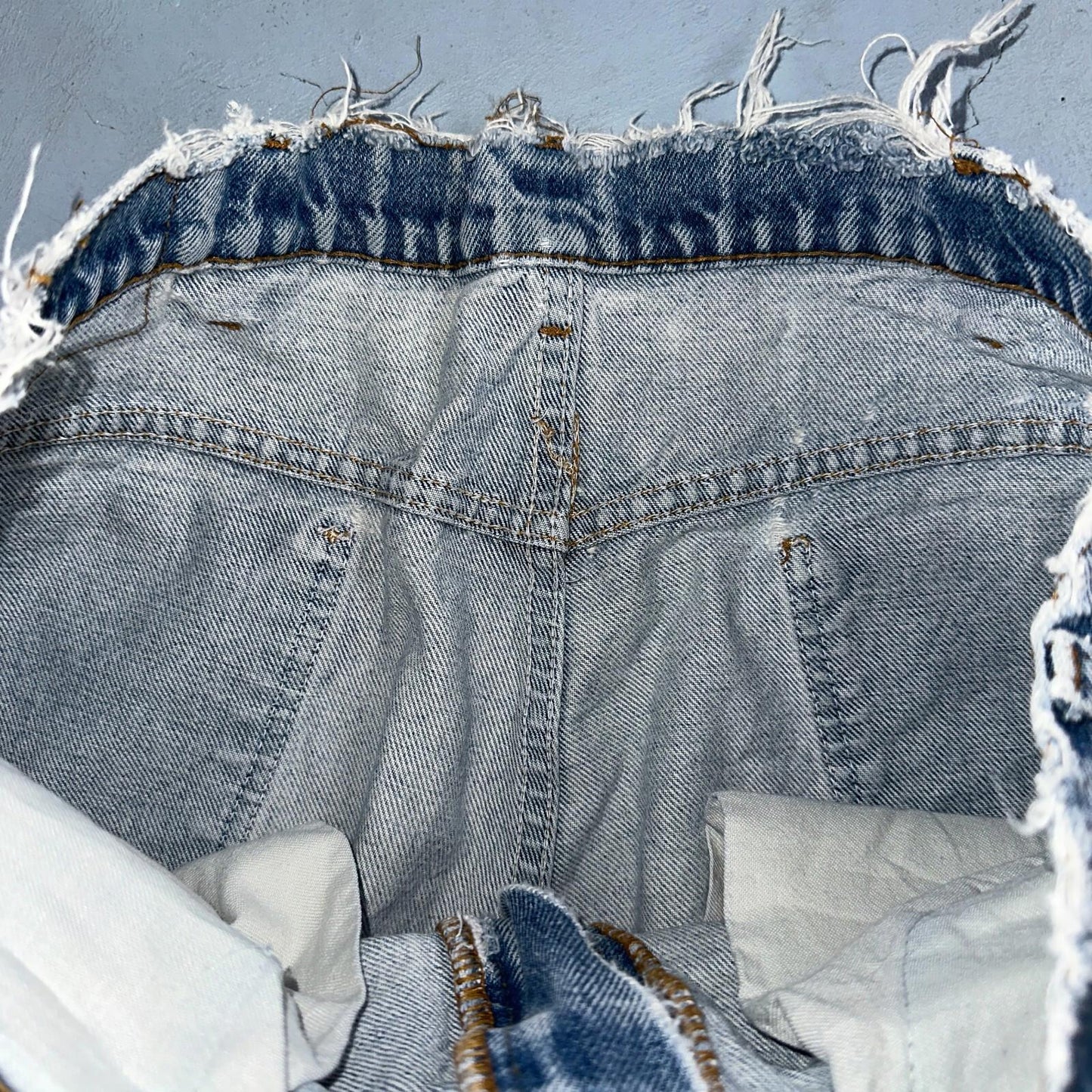 Levis 517 Vintage 80s USA Orange Tab Bootcut Flare Blue Worn Jeans Act 34x31