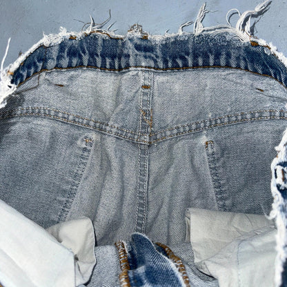 Levis 517 Vintage 80s USA Orange Tab Bootcut Flare Blue Worn Jeans Act 34x31