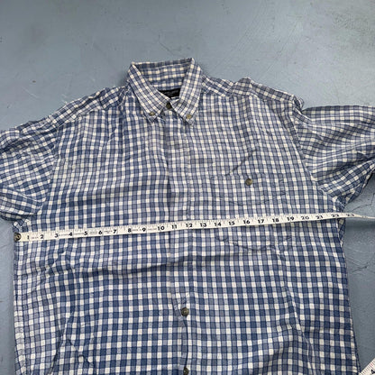 Yves Saint Laurent Pour Homme YSL Shirt Mens M Long Sleeve Plaid Button Up VTG