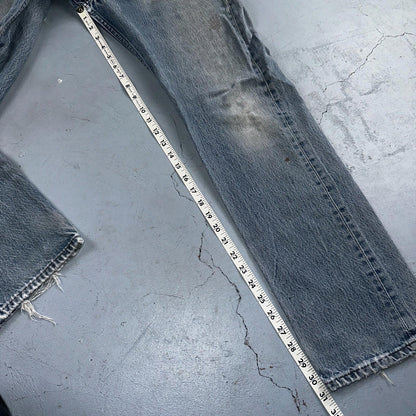 Levis 501 Vintage 90s Mexico Straight Leg Jeans Blue Light Wash 33x36 Act 31x31