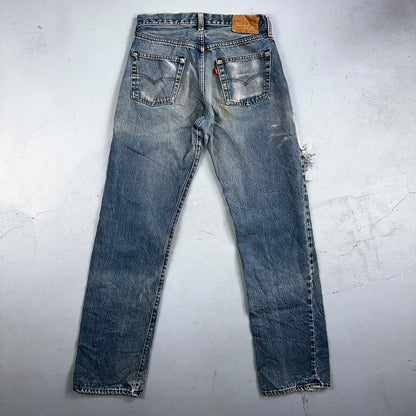 Levis 501 Vintage 80s Redline Selvedge USA XX Jeans Med Wash 32x36 Act 29x32