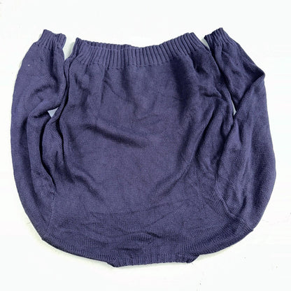 Polo Ralph Lauren Knit Crew Neck Sweater Blue Long Sleeve VTG 90s Cotton Size L