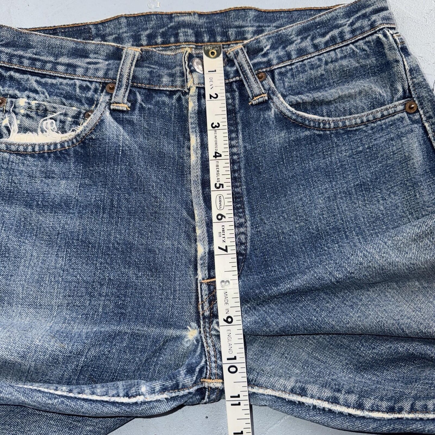 Levis 501 Big E Vintage 60s Redline Selvedge USA XX 1960s Jeans 66 Act 28x28
