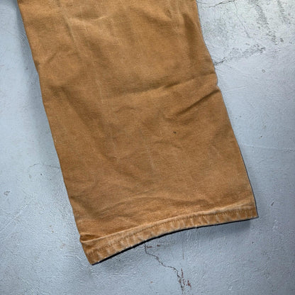 Carhartt VTG Double Knee Carpenter Pants B01 USA BRN Brown 38x30 Thrashed