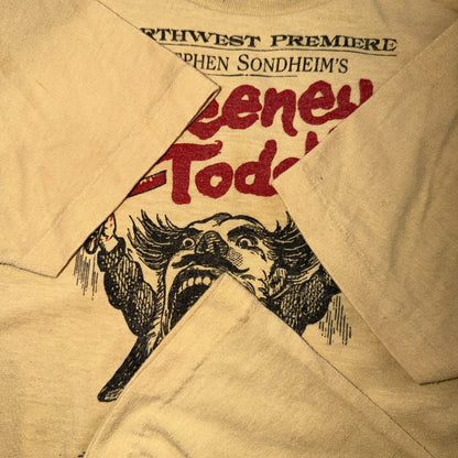 Sweeney Todd Rare 1984 VTG T Shirt Portland Oregon Promo Movie Theatre Art 80s